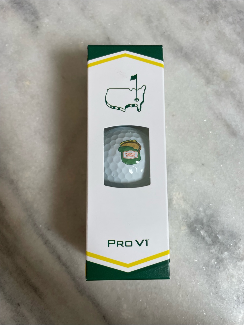 Masters Concession Themed Golf Balls 1 Sleeve Pimento Cheese New